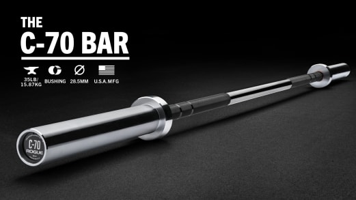 ROGUE C-70S ショートスリーブ バーベル Rogue C-70 Bar - Shorty 70